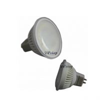 Lampada Lampadina Faretto Led 5w 12v 24 Led Smd Mr16 Luce Bianca 450 Lumen 6000k-6500k