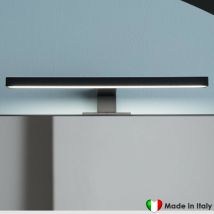 Lampada Led compab - Made In Italy - Nero Opaco - Dim. 30 cm - 4.9 w - 230 Volt - Risparmio Energetico Classe a