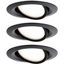 93082 Set Nova Plus Lampada led da incasso led (monocolore) 6 w Nero - Paulmann