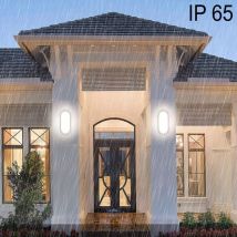 RG - lampada led da parete applique ovale 12W luce fredda 6000K interni esterni FC103