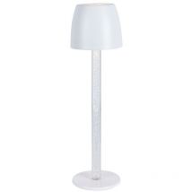 V-tac 3w Led Tischleuchte Schwarz Und Transparent Wiederaufladbar, Touch Dimmbar Warmweiß