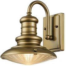 Elstead Redding Station Lampada da Parete per Esterno Cupola, Verniciata Bronzo Invecchiato IP44