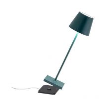 Poldina Pro Lampada da Tavolo Ricaricabile Verde Scuro - Zafferano
