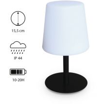 LAMPADA S COLOR - Lot de 2 lampes de table LED de 28cm noire - Lampes de table décorative lumineuse. Ø 16cm