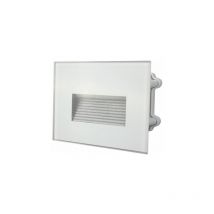 Lampada Segnapasso Incasso Quadro in vetro 5W IP65 Luce Naturale 4000K Stone 30052/N