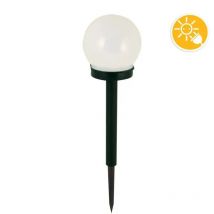 Lampada Solare da Giardino a Sfera Diametro 10cm 1 Led Accensione al Buio