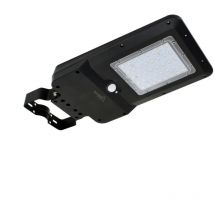 Luce led solare solger - 15W - 1600lm - 4000K - IP65 - Nero - Rilevatore pir