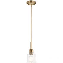 Sospensione Contemporanea Aivian Acciaio Ottone Anticato 1 Luce E27