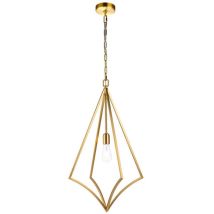 Sospensione Classica Nico In Acciaio Ottone Brunito 1 Luce E27