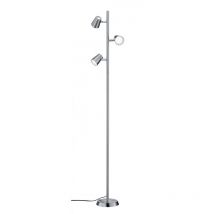 Iperbriko - Lampada sur pied 3 spots led nickel Trio Lighting