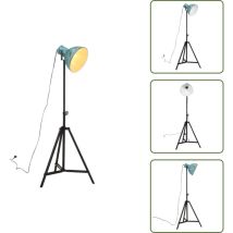 Lampadaire 25 w bleu délavé 61x61x90/150 cm E27 - Lampadaire Industriel - Lampadaire Design - Éclairage Industriel - Lampes Vintage - Luminaire Salon