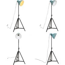 Lampadaire 25 W bleu délavé 61x61x90/150 cm E27 - Lampadaire Industriel - Lampadaire Design - Éclairage Industriel - Lampes Vintage - Luminaire Salon