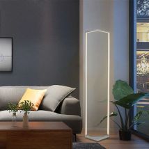 Lampadaire à led sur pied design en métal aluminium 3000 k Blanc Chaud