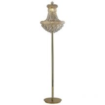 Inspired Diyas Alexandra - Lampadaire 8 Lumières Or Français, Cristal