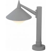 Lampe sur pied d'extérieur pied de jardin chemin alu piliers spot gris clair Wofi 379401500500