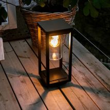 Etc-shop - Lampadaire extérieur éclairage de jardin alu lanterne rétro cour balcon terrasse décoration lampe de table noir