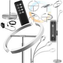 Tectake - Lampadaire Auralis led 20W avec lampe de lecture dimmable -