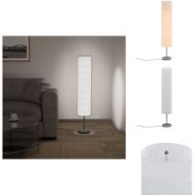 Lampadaire avec support 121 cm Blanc E27 - Lampadaire Design - Lampadaire Blanc - Lampadaire Moderne - Lampadaire Intérieur - Éclairage Intérieur
