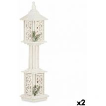 Lanterne White Bois Plastique 19 x 80 x 19 cm (2 pièces) - Krist+