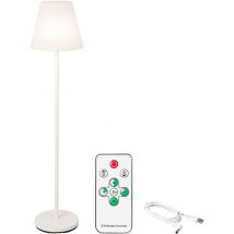 Lumineo - Lampe de sol rechargeable blanche pour intérieur et extérieur avec télécommande - 150cm - 18650 Li-ion 2600mAh - 180 lumen