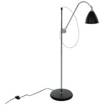 Evato - Lampadaire Classique Noir 1 Lumière, E14 - Italux