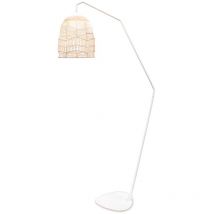 SANTORINI 165 cm de haut. Lampadaire sans fil pour l'intérieur et l'extérieur. Lumière LED rechargeable par USB. Fabriqué en Espagne