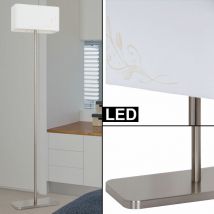 Lampe sur pied à led de 9,5 watts, lampe sur pied en textile, éclairage par interrupteur à pied