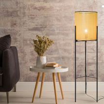 Lampadaire design Bali 135cm cannage naturel compatible led