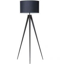 Beliani - Lampadaire sur Trépied en Matière Synthétique et Métal Noir Moderne 156 cm Stiletto