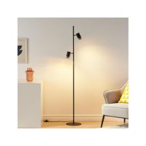 Kosilum - Lampadaire design noir double spots orientables - Elya