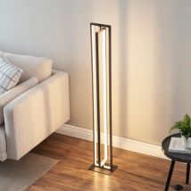 Kosilum - Lampadaire d'interieur noir rectangulaire led dimmable - Otso