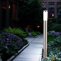 Etc-shop - clairage de véranda de distributeur de puissance de lumière d'acier inoxydable debout de jardin de led 7 watts