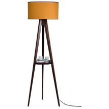 Cristalrecord - Lampadaire en bois Modèle 1 moutarde