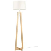 Homemaison - Lampadaire design, Lampadaire design Sacha ls blanc écru Bois en Wood, Aluminor