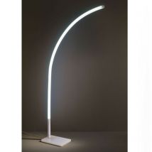 Lampadaire en Méthacrylate Blanc Opale Cm. 70x24x192h