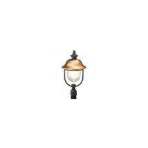 Iperbriko - Lampadaire extérieur en fonte d'aluminium avec couverture supérieure en cuivre