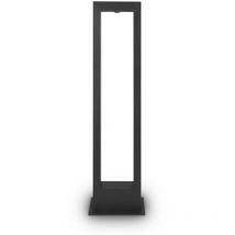 Lampadaire extérieur lampadaire lampadaire led métal graphite h 100 cm