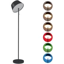 Outsunny - Lampadaire extérieur solaire led sans fil rechargeable usb réglable alu abs noir