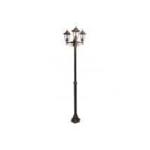 Bricolage Direct - Lampadaire Extérieur 3 Têtes 3x60W E27 Fonte Rouille loan