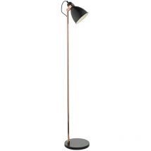 Dar frederick - Lampadaire Task Noir & Cuivre