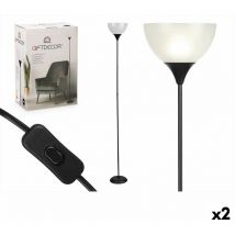 Gift Decor - Lampadaire giftdecor ce13581-3(132) white black 60 w 220-240 v 22 x 185 x 22 cm (2 pièces)