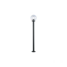 I Giardini Del Re - Lampadaire globe 120 cm h en aluminium noir globe me'thacrylate 20 cm pour lampes 60 w pour exte'rieur