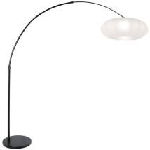 Steinhauer lampadaire Sparkled light - noir - textile - 3807ZW