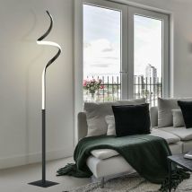Etc-shop - Lampadaire lampadaire design lampadaire salle à manger lampadaire avec variateur de capteur, métal noir, 1x led 11 watt 950 lumen blanc