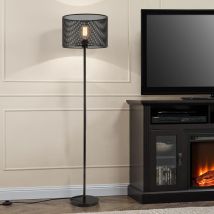 Lux.pro Lampadaire Métal Noir E27 153 cm