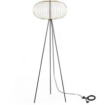 Mizar - Lampadaire LED en acier noir