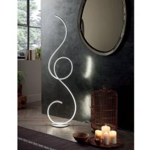 Lampadaire led Flok par Ondaluce 44w 4400lm 3000K h.157cm Dimmable Noir