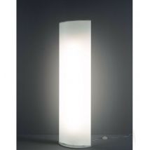 Linea Zero - Lampadaire Led Intégré en Plastique Blanc Cm. 44x26x158h