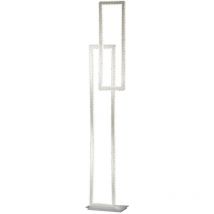 Wofi - Lampadaire led salon lampadaire variateur 3 niveaux, aluminium brossé, 30W 2100lm blanc chaud, LxH 31x154 cm 11974