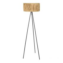 Dkd Home Decor - Lampadaire dkd homedecor brun noir métal raphia 50 l 220 v 56 x 46 x 140 cm